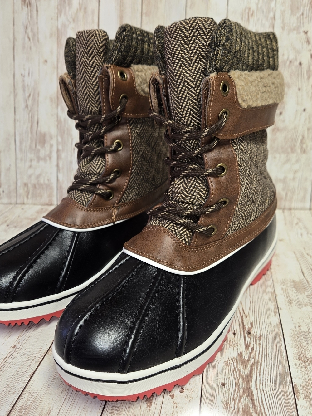 Dream Pairs Monte 01 Brown Duck Snow Boots Women’s Size 7 3M Thinsulate